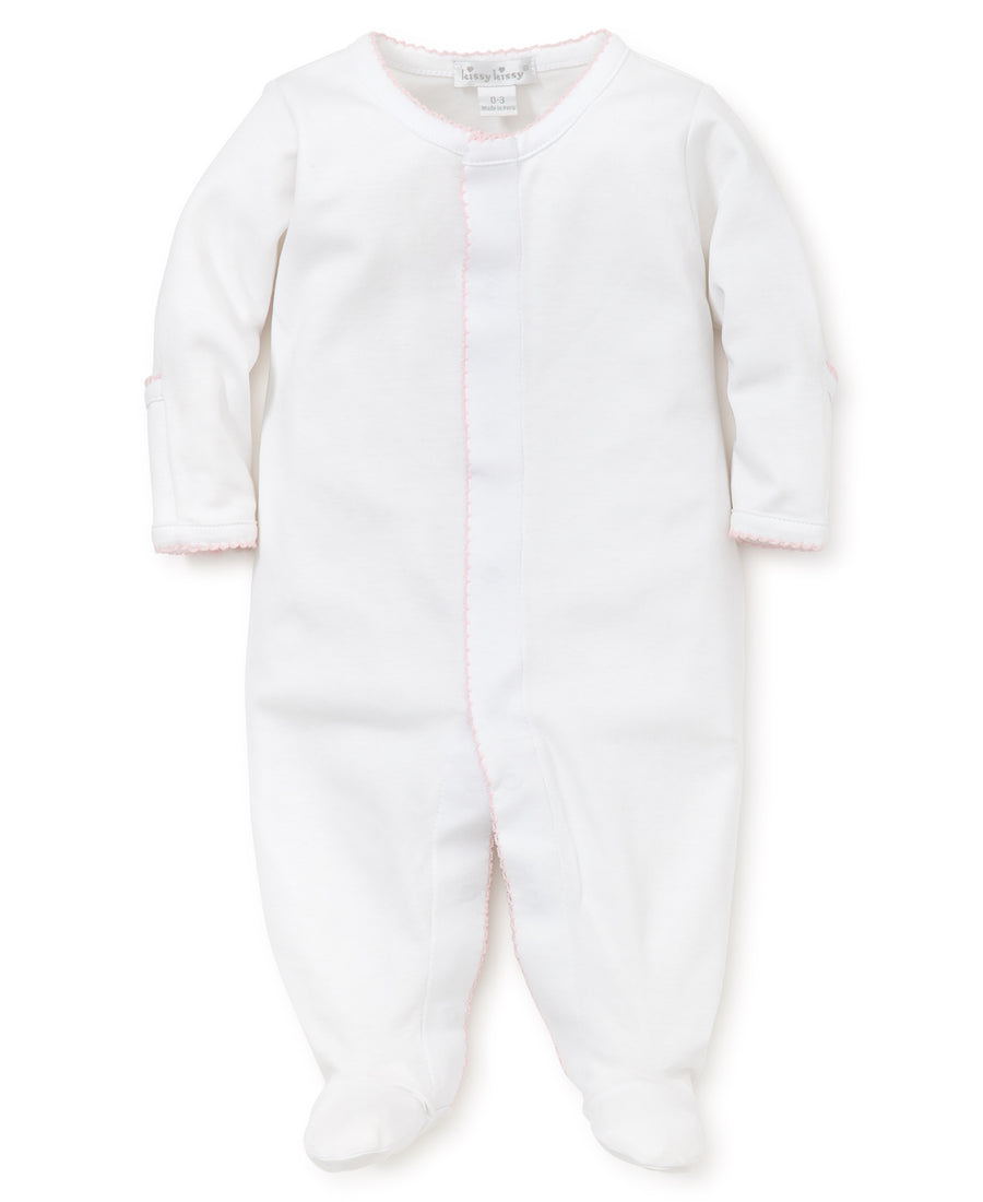 baby white kissy kissy basics footie new