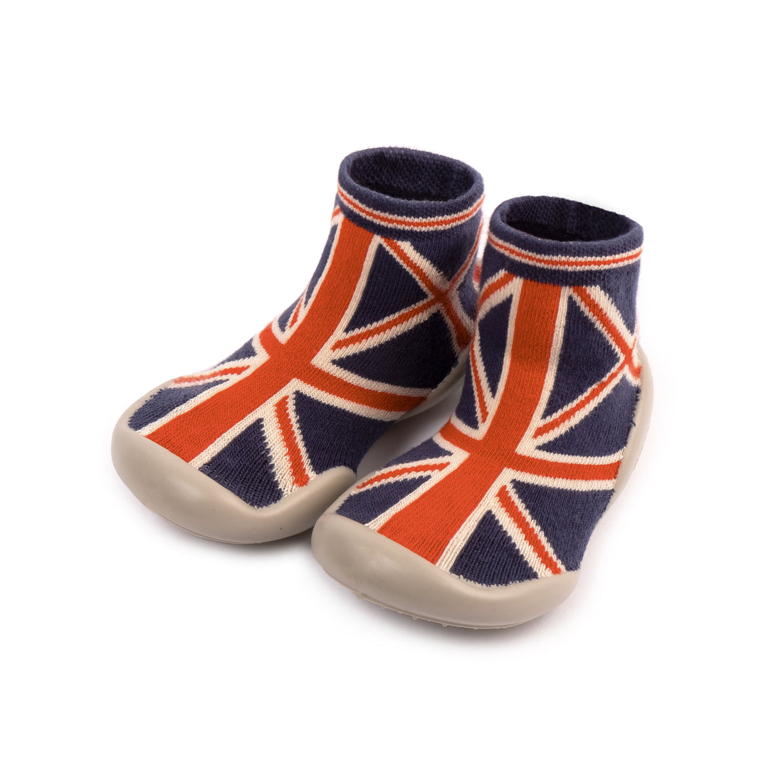 kids union jack slippers
