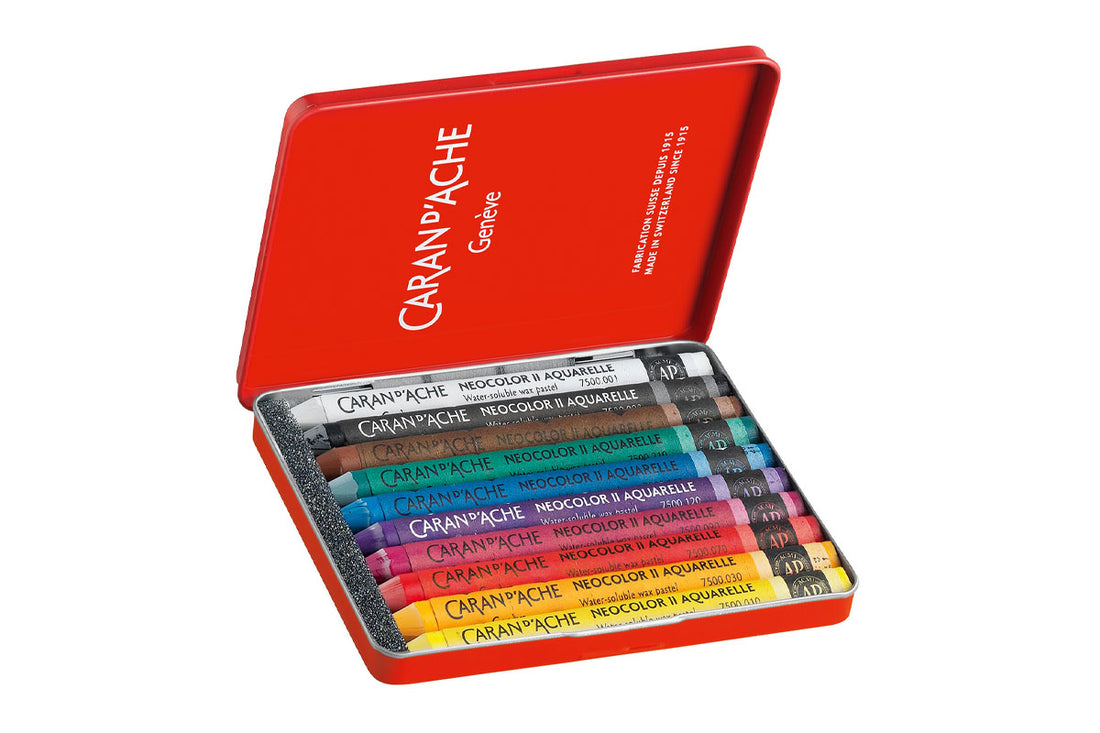 neocolor set of 10 colored wax pastels