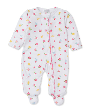 baby girl multi tropical dreams footie w/zip