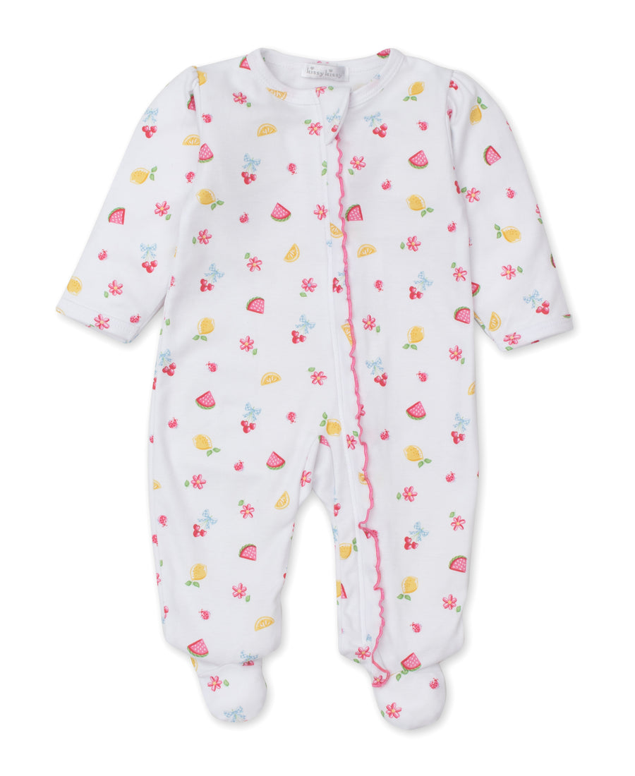 baby girl multi tropical dreams footie w/zip