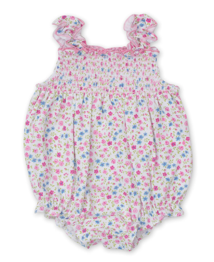 baby girl pink floral fantasy bubble