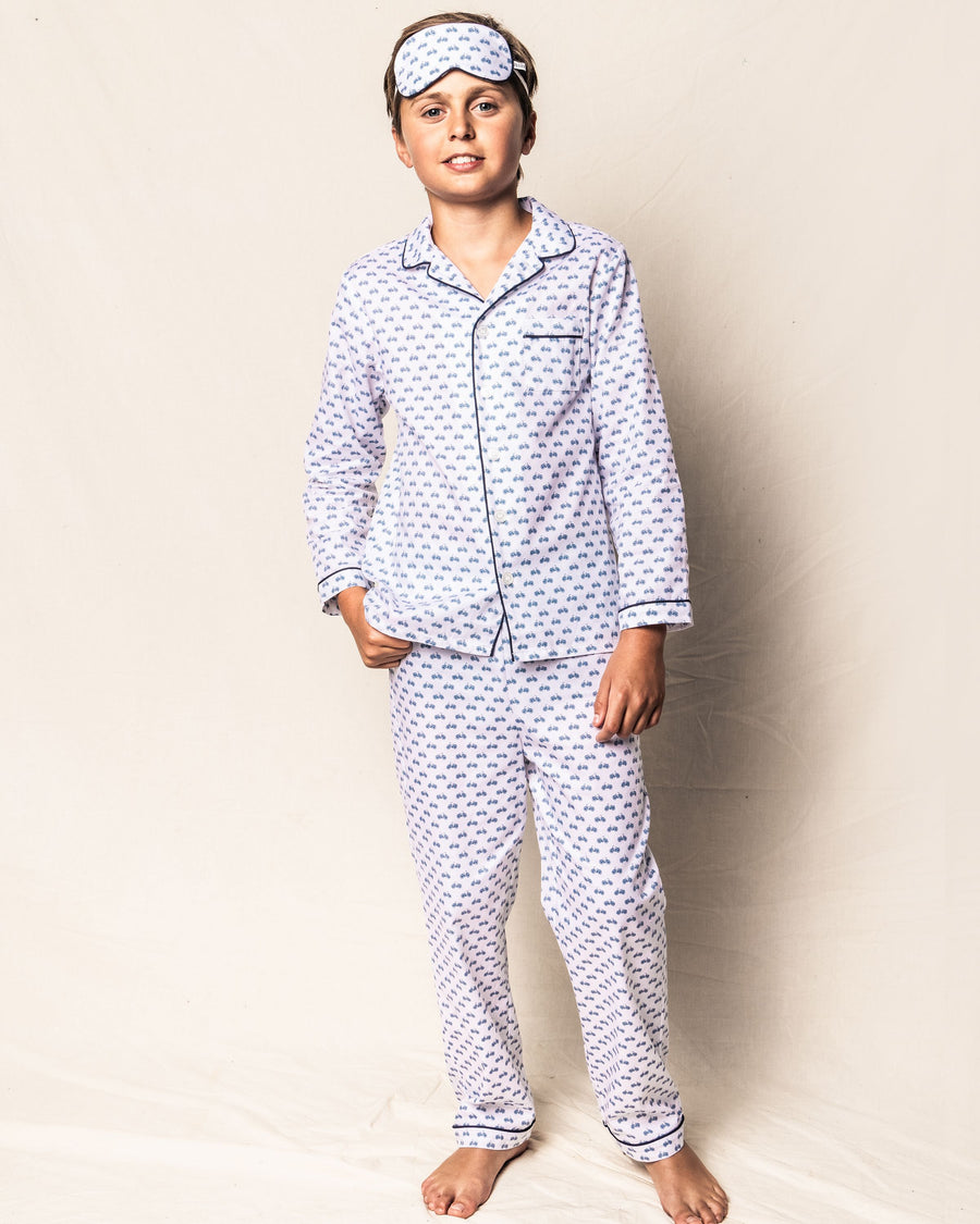 boys blue pajama set