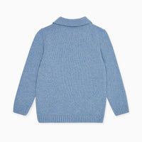 boys dusty blue brio jumper
