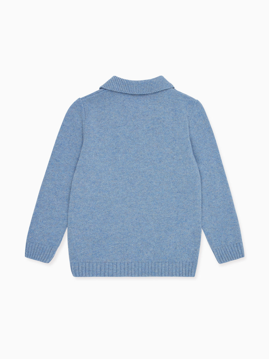 boys dusty blue brio jumper