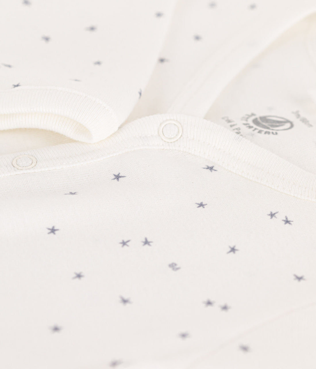 baby boy white star romper