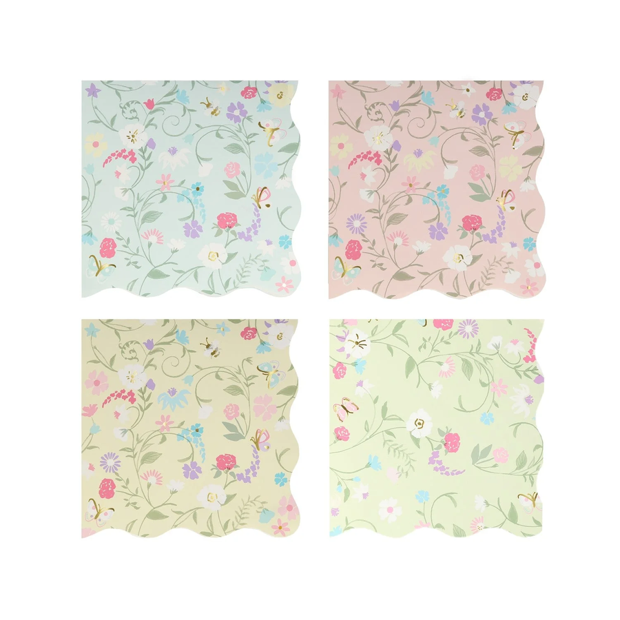 laduree floral small napkins