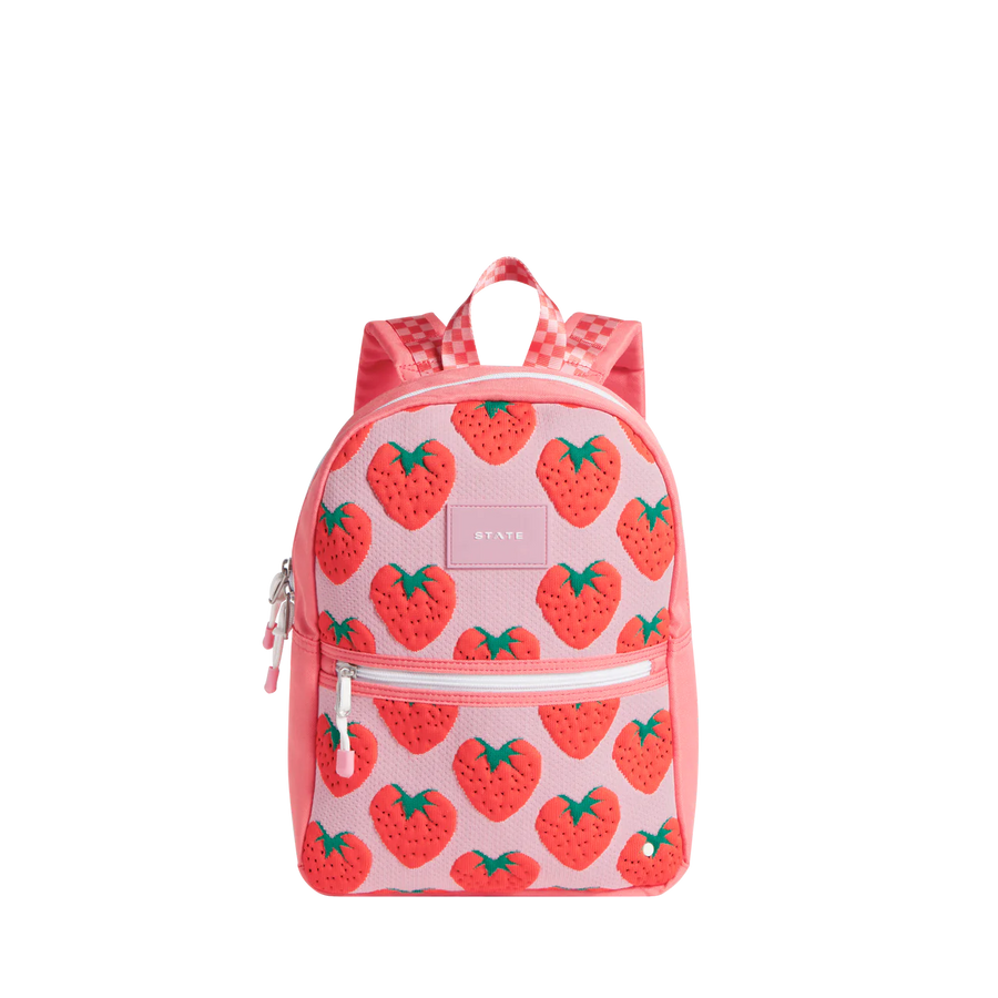 kane kids mini travel-strawberry intarsia backpack