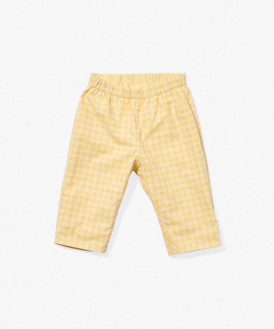 baby yellow reversible pants