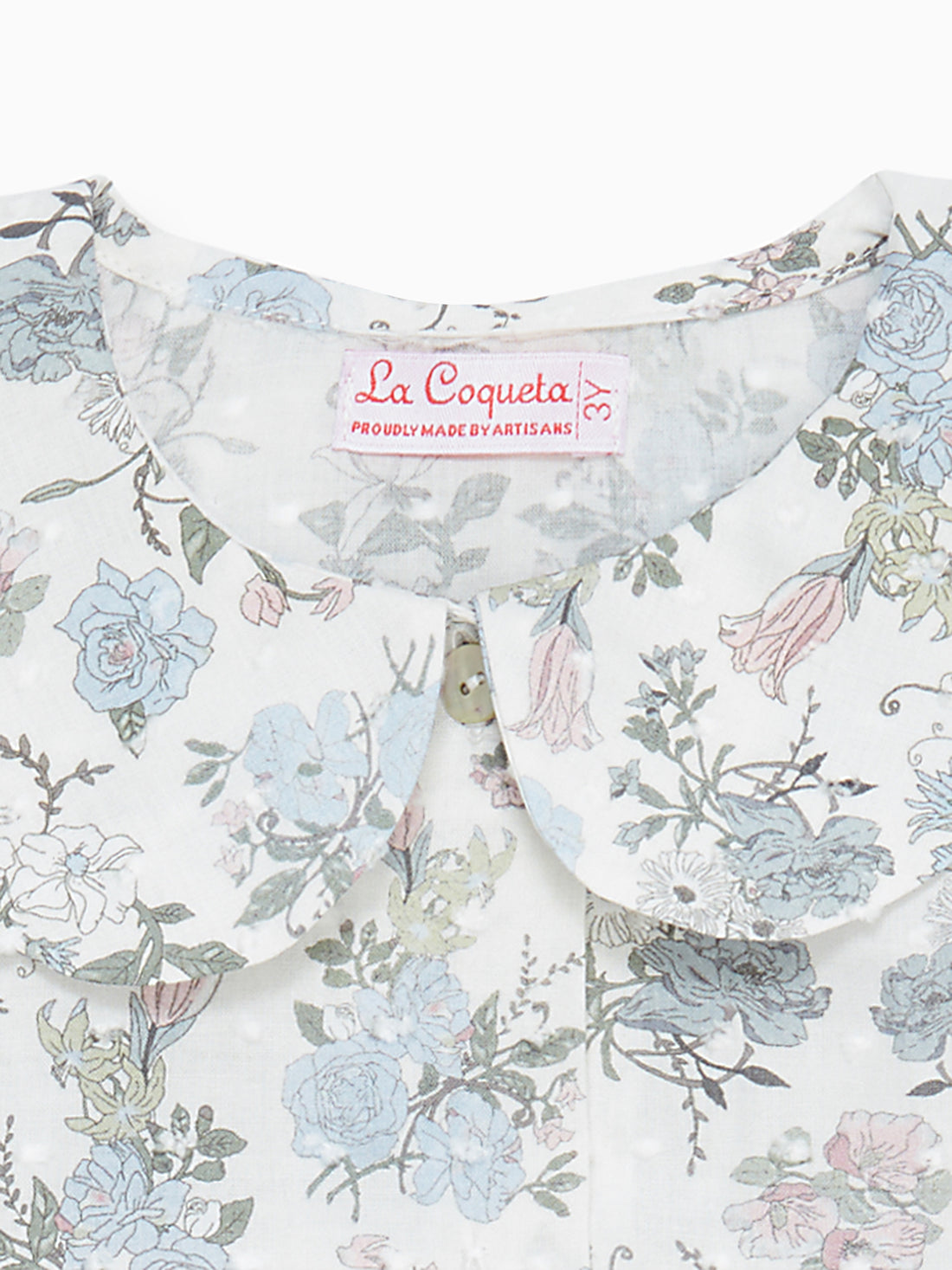 baby blue floral carlotta shirt