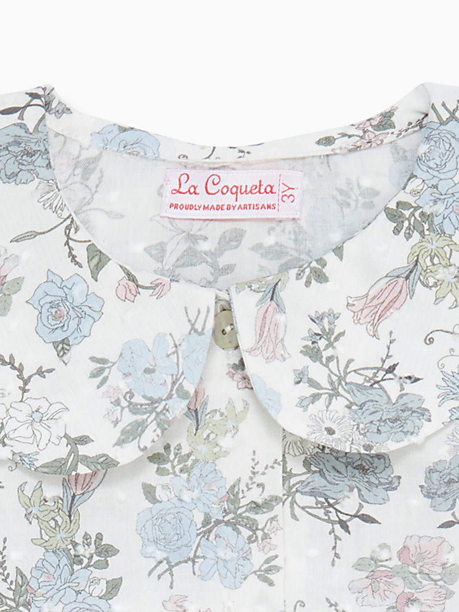 baby blue floral carlotta shirt