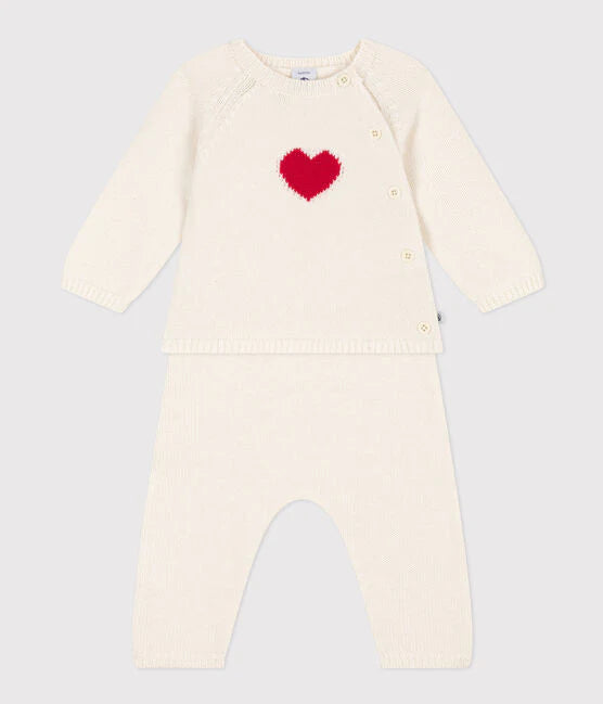 baby heart sweater & pant set