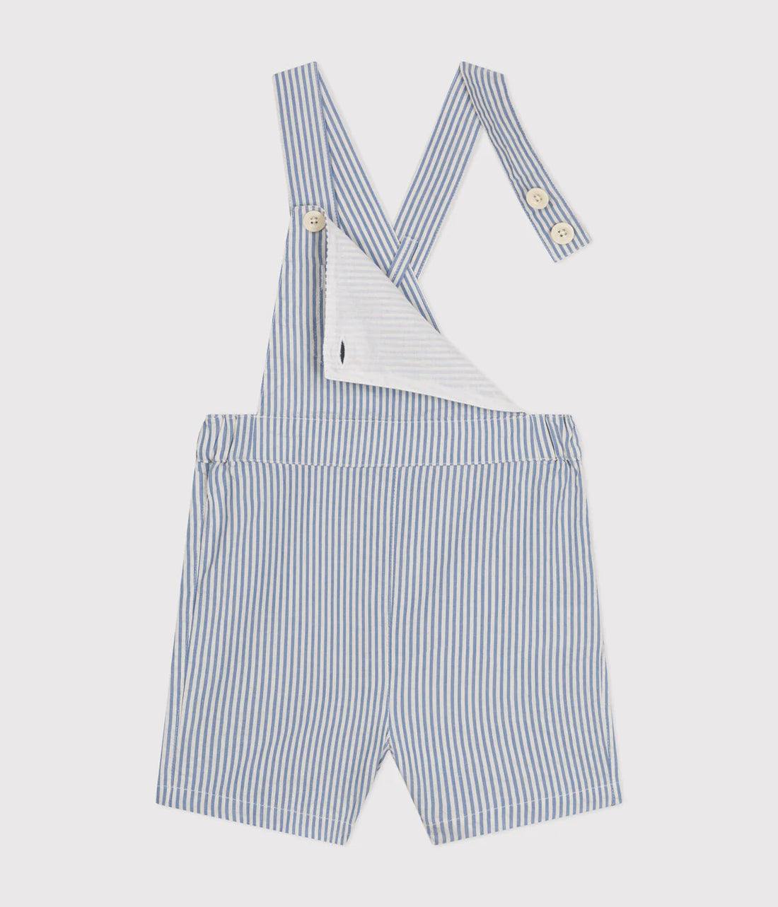 seersucker short overall