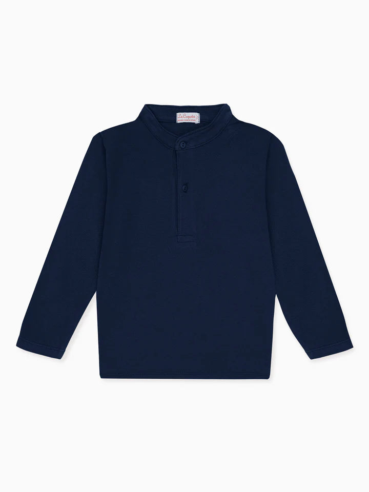 alcomo long sleeve polo shirt