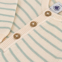knit striped romper