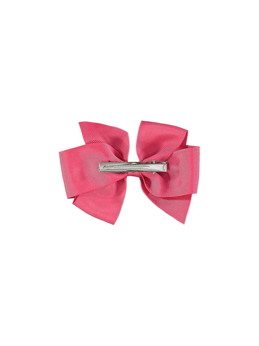 big bow clip fuchsia