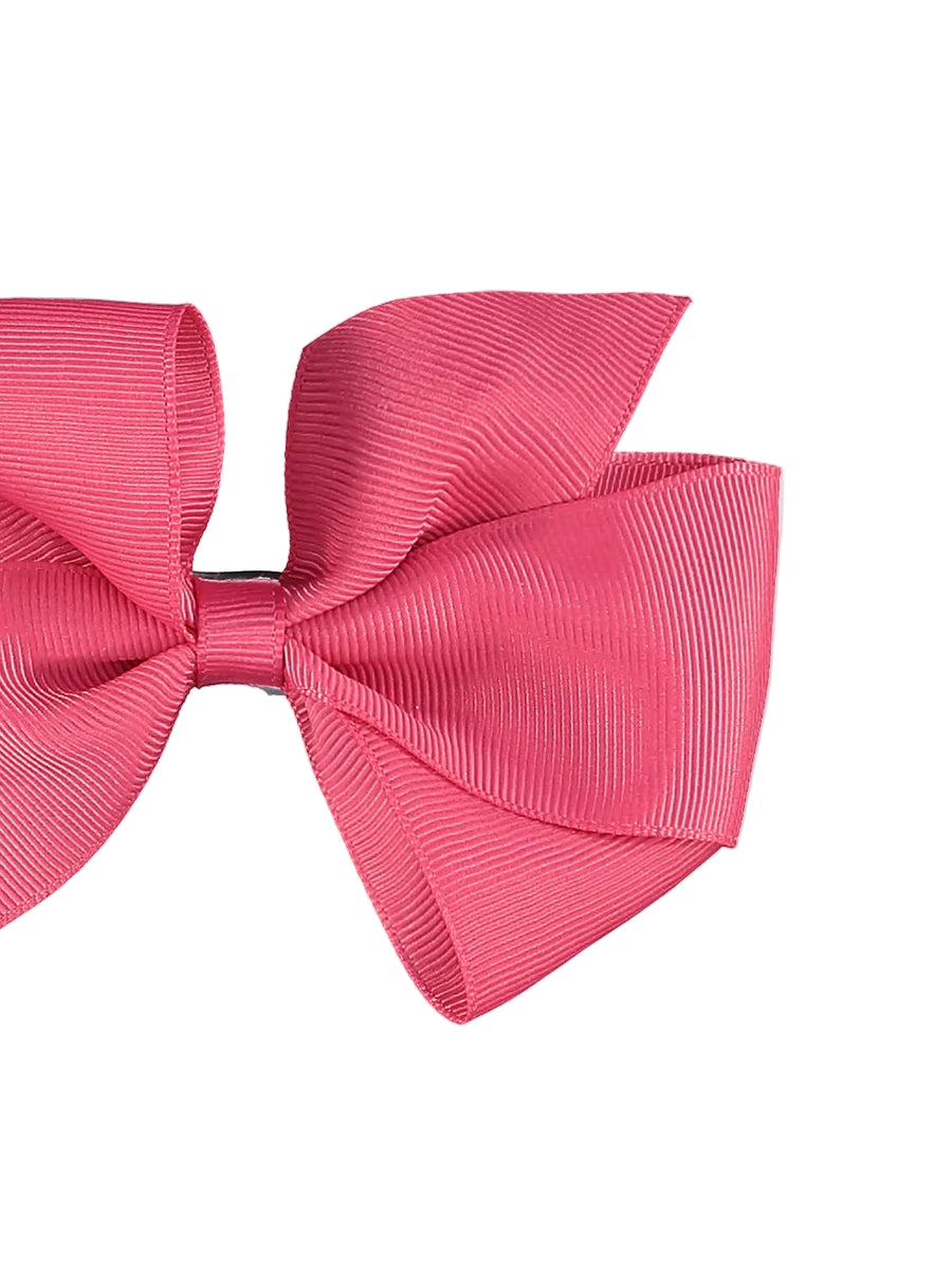 big bow clip fuchsia