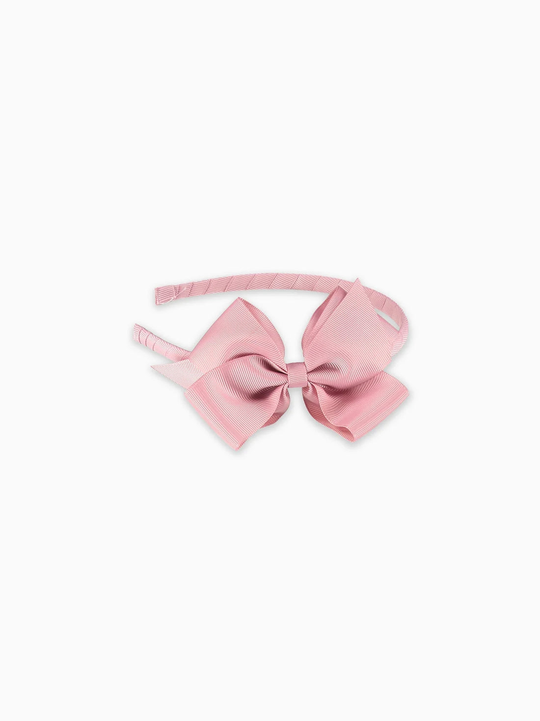 big bow headband dusty pink
