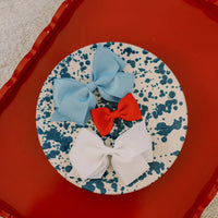 small bow clip red