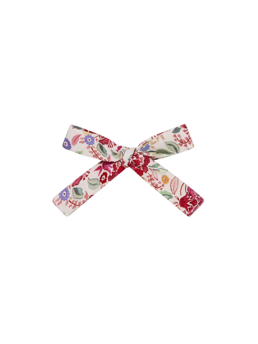 ribbon bow clip pink floral