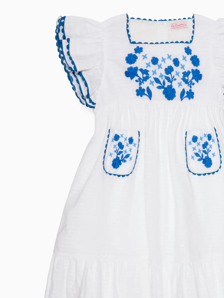 evelyn embroidered dress