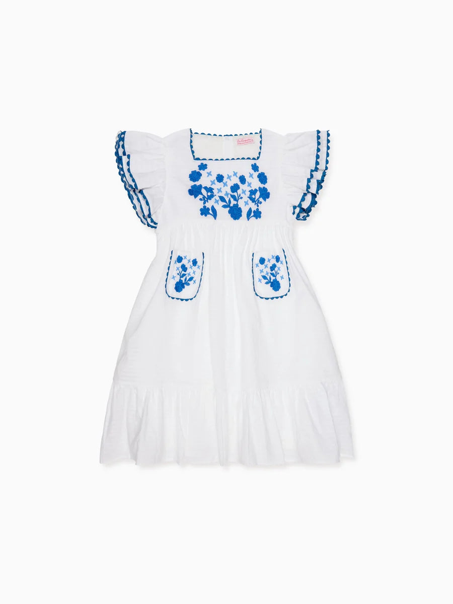 evelyn embroidered dress