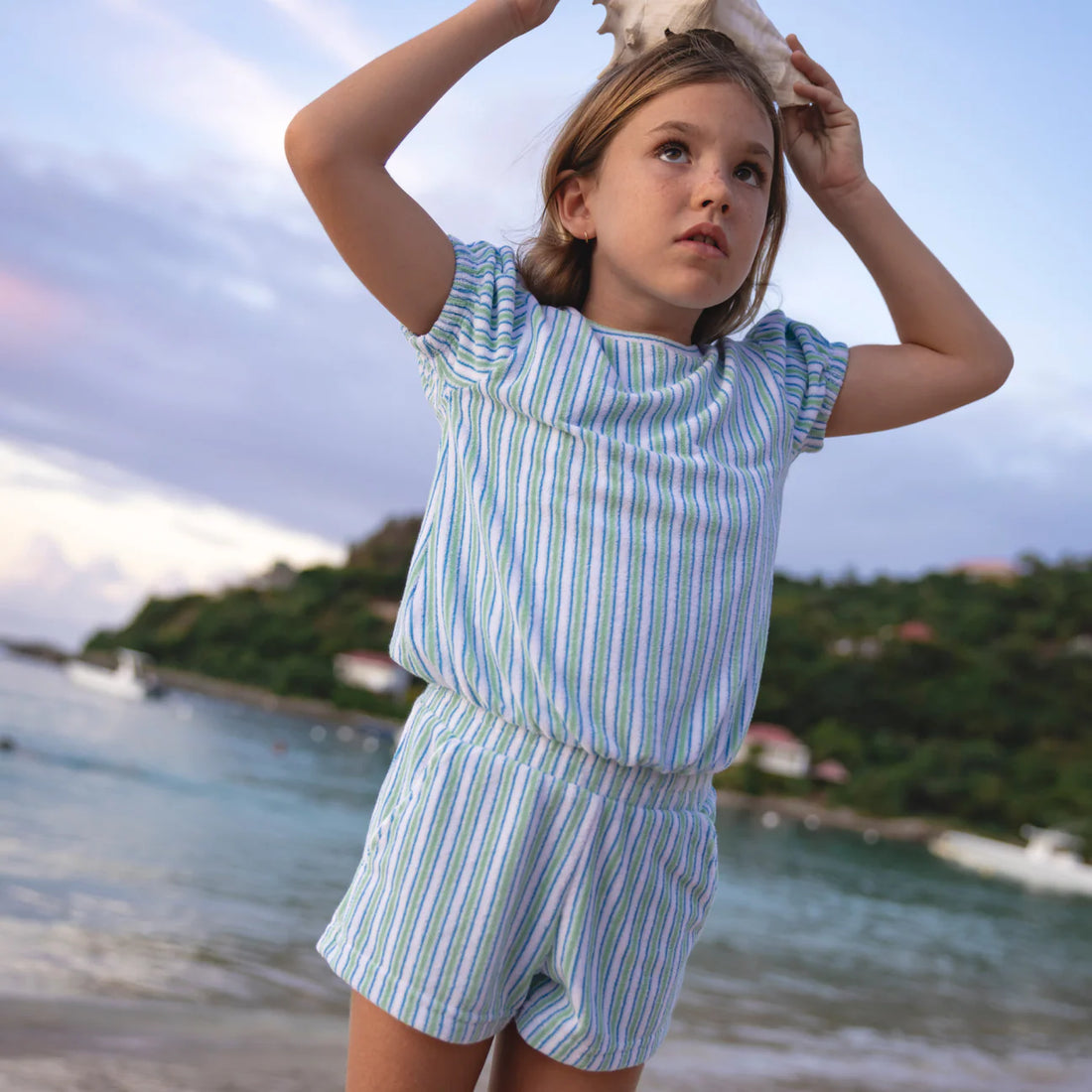 terry top & short set C