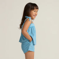 terry tie short set