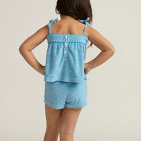 terry tie short set
