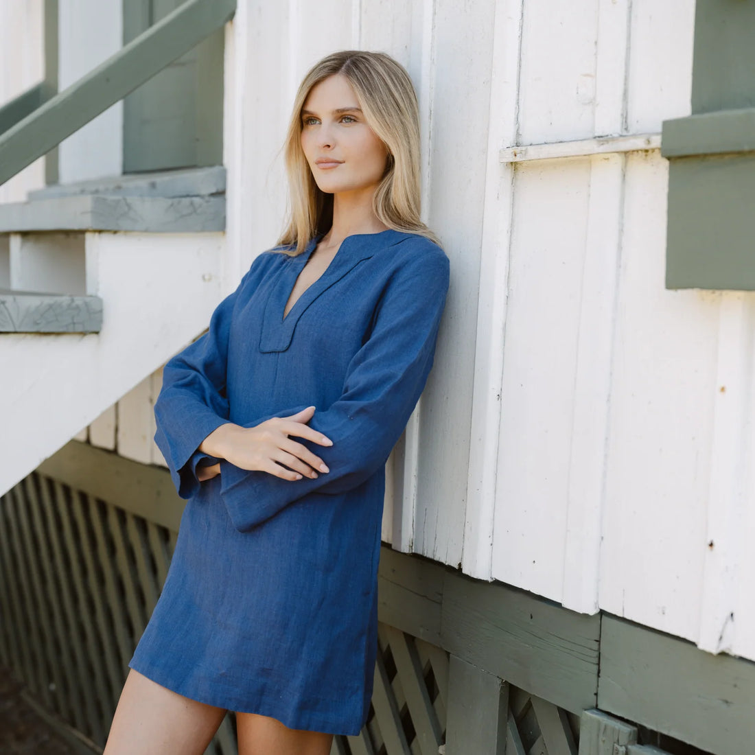 linen tunic dress