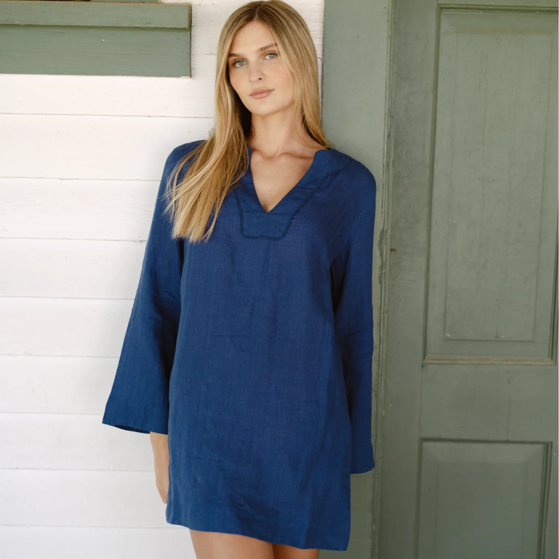 linen tunic dress