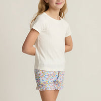 terry ruffle short C