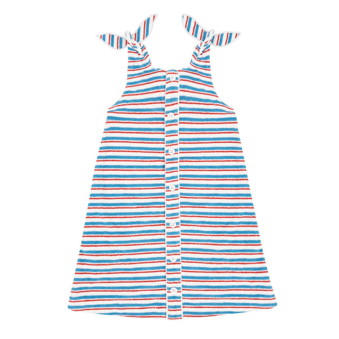 stripe terry dress
