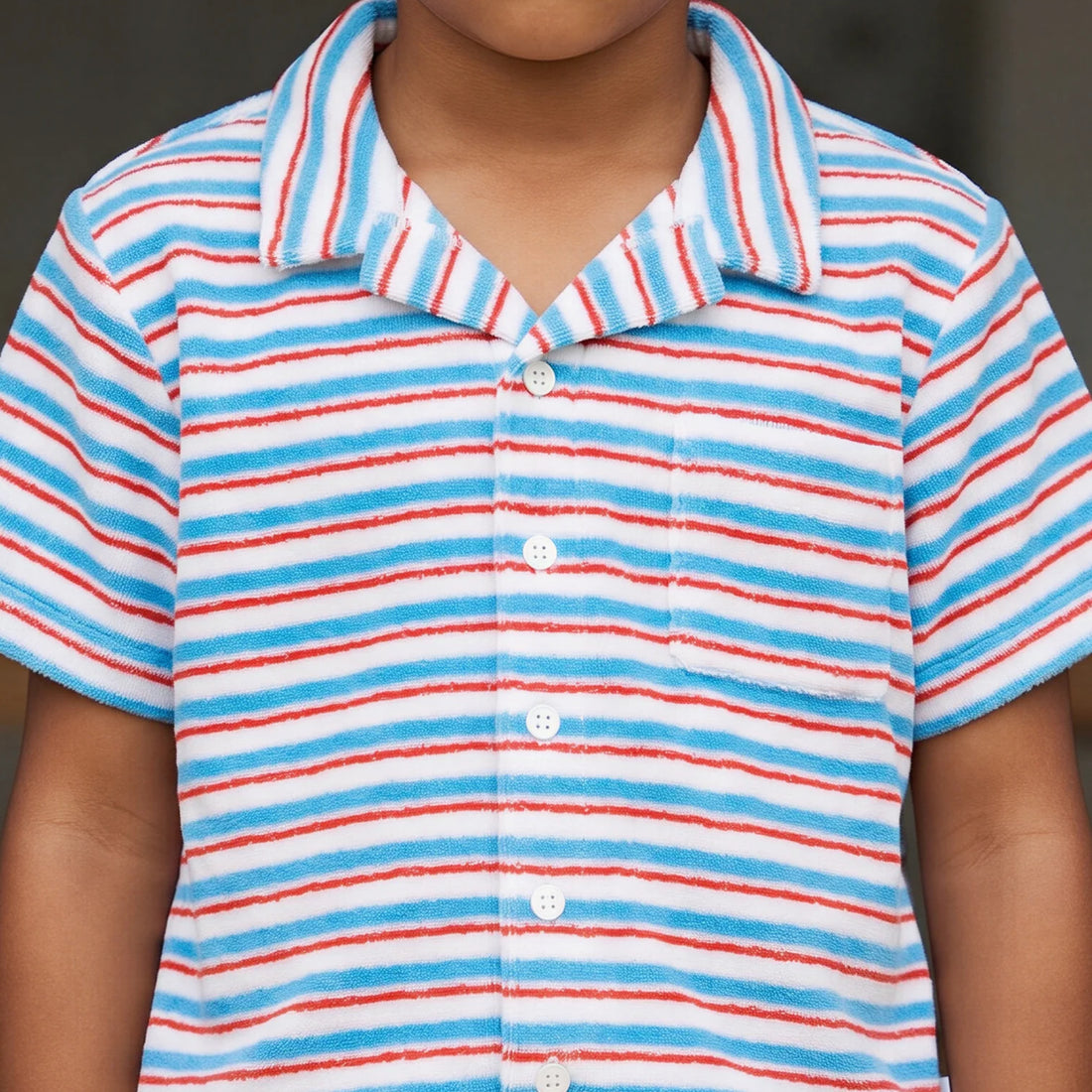 bb terry button up