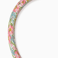 wide headband pink floral