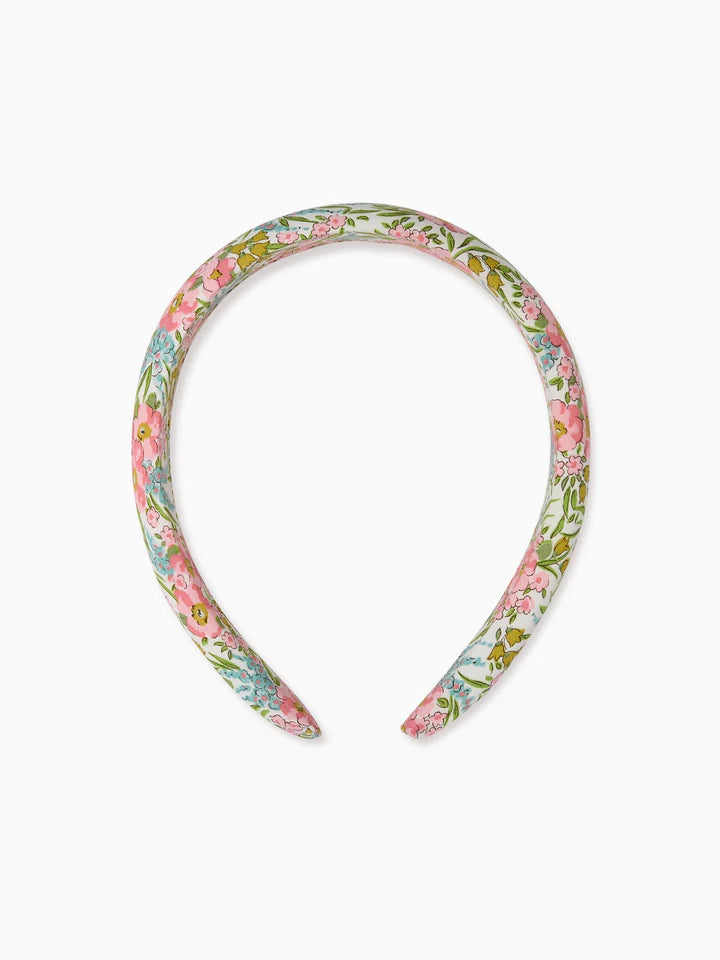 wide headband pink floral