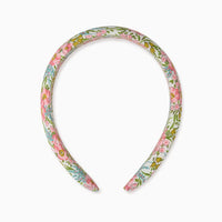 wide headband pink floral