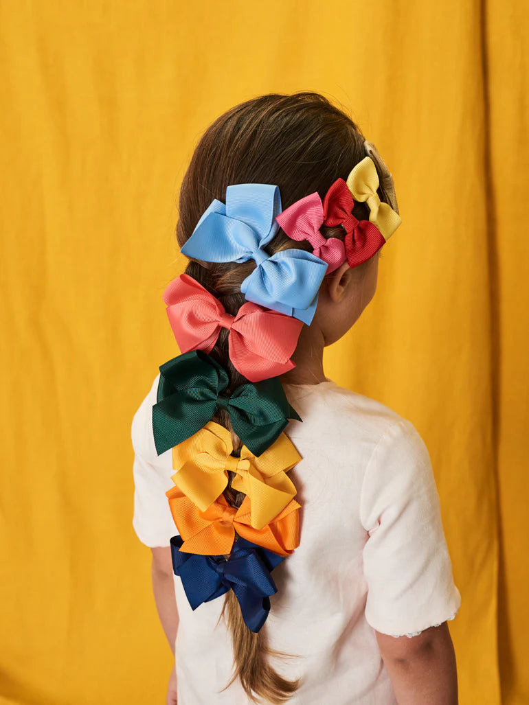 big bow clip navy