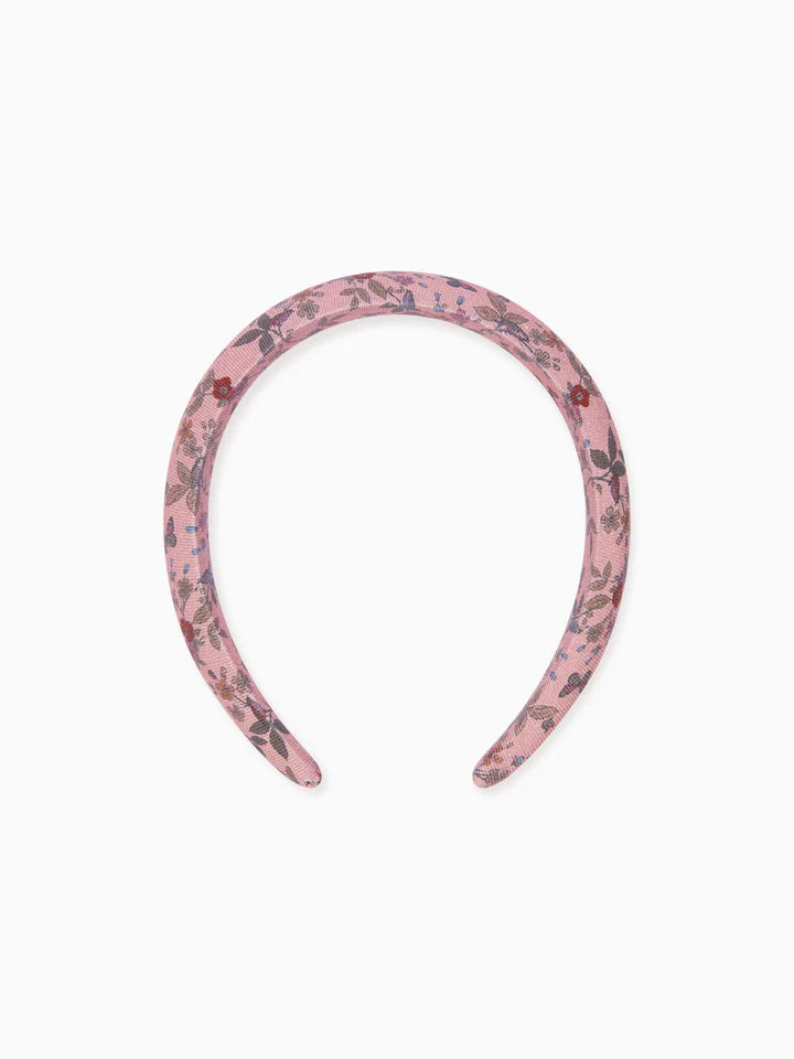 wide headband dusty pink floral