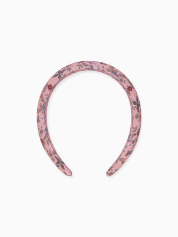 wide headband dusty pink floral