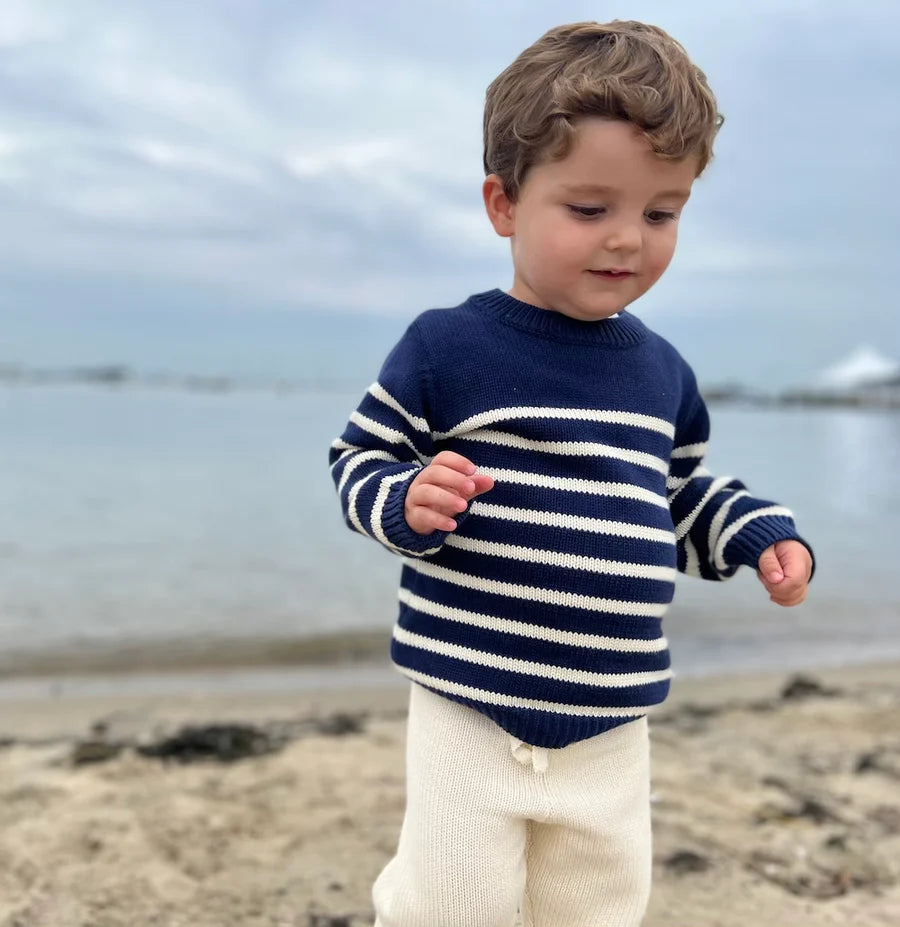 bb stripe knit sweater