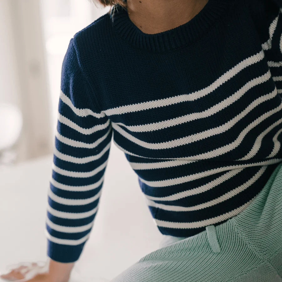 bb stripe knit sweater