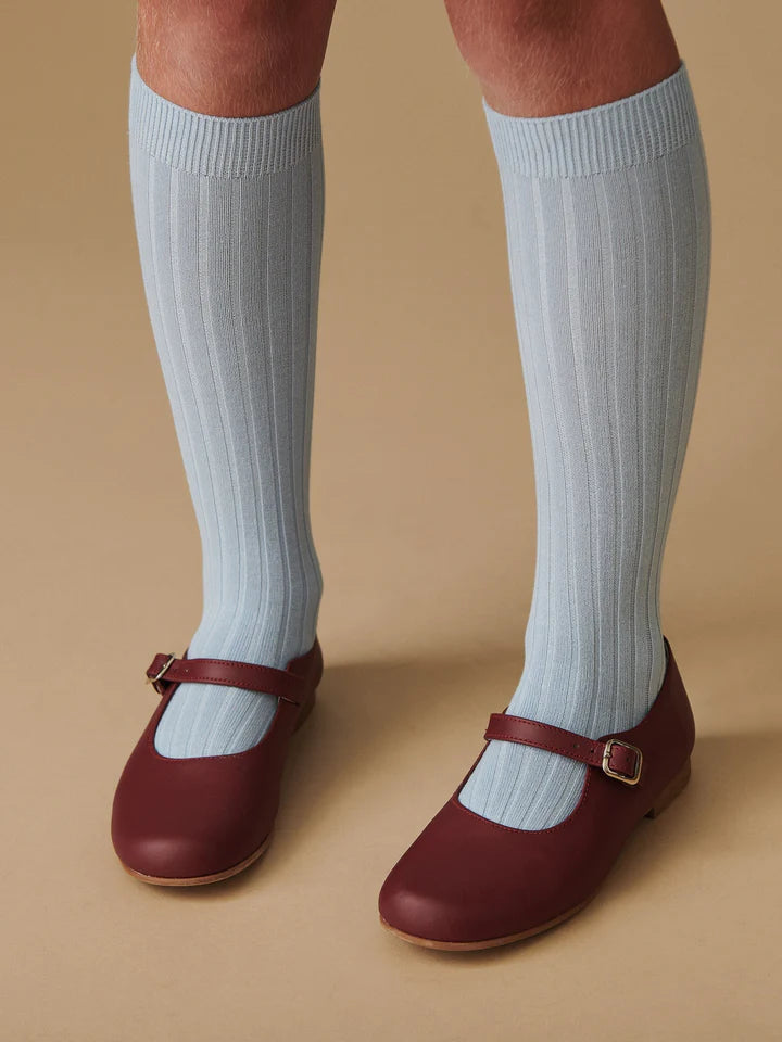 ribbed knee socks