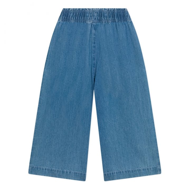 denim wide leg pant