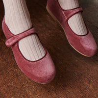 velvet mary janes