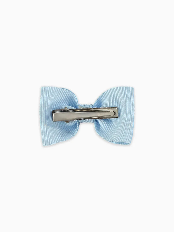 small bow clip baby blue