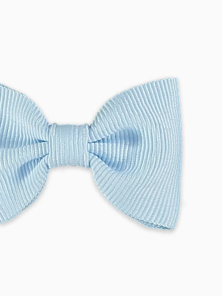 small bow clip baby blue
