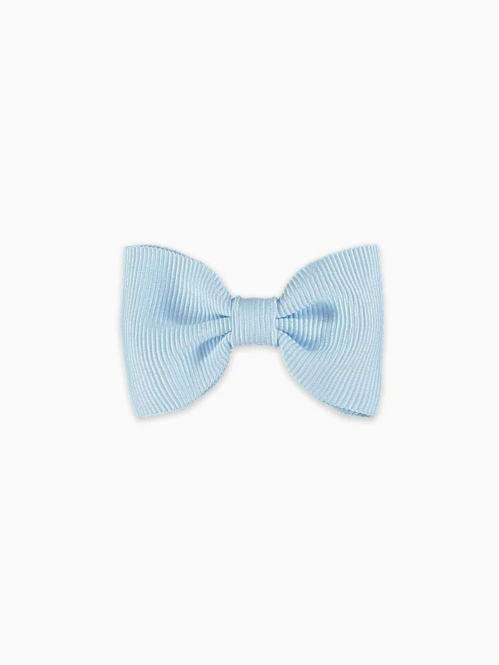 small bow clip baby blue