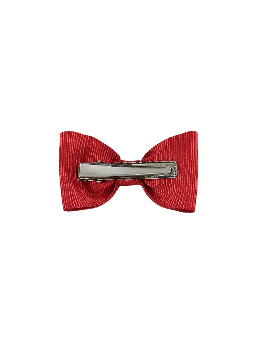 small bow clip red