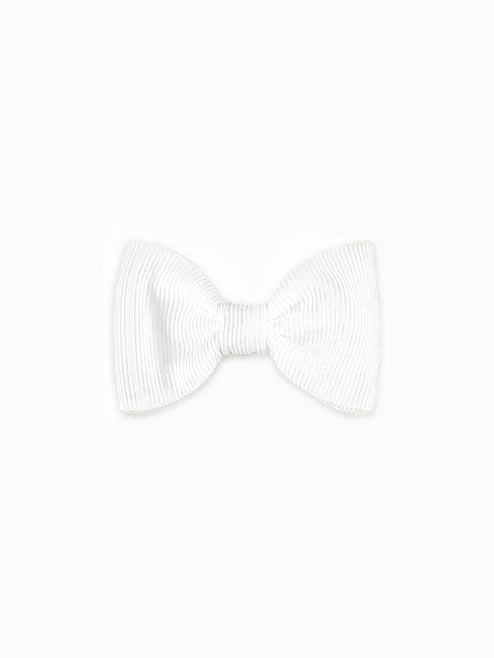 small bow clip white